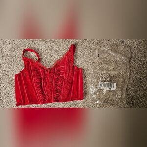 Victoria's Secret Scarlet Lace Bustier